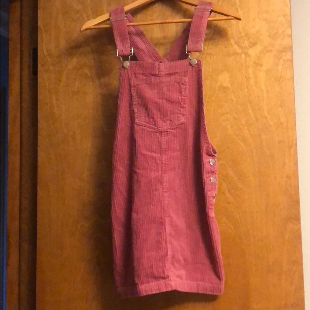 Corduroy overall dress
